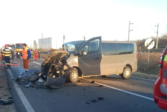 Accident grav în județul Galați FOTO: ISU