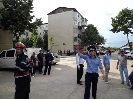 alertă cu bombă la turnu severin FOTO Corina Macavei