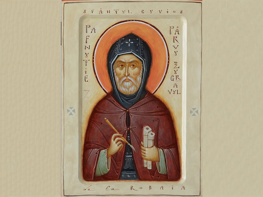 Sfântul Cuvios Pafnutie - Pârvu Zugravul (icoană de Gabriel Toma Chituc)