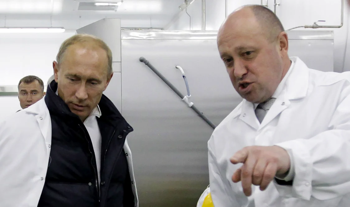 Vladimir Putin și Evgheni Prigojin FOTO AFP