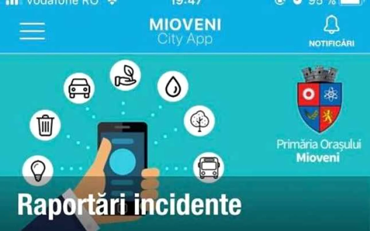 Aplicaţia a fost
realizată de o firmă din Sibiu FOTO: Primăria Mioveni