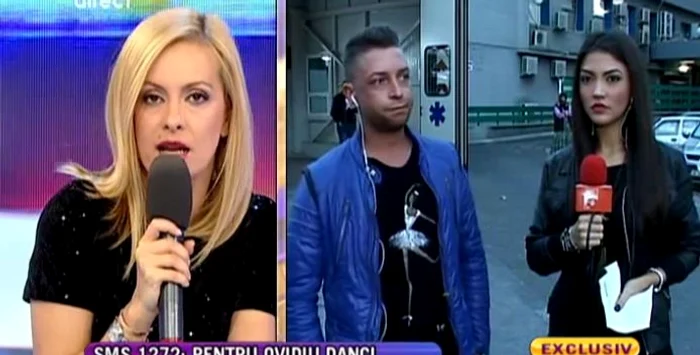 Ovidiu Danci, bătut (captură Antena 1)