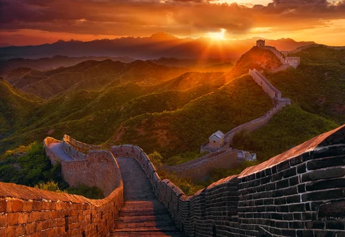 Marele Zid Chinezesc una dintre marile atracții ale Chinei Foto Peter Lik
