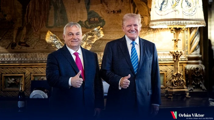Premierul ungar Viktor Orban și președintele american Donald Trump, într-o fotografie din iulie 2024