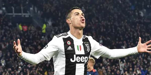 Cristiano Ronaldo in timpul meciului Juventus-Valencia FOTO EPA-EFE