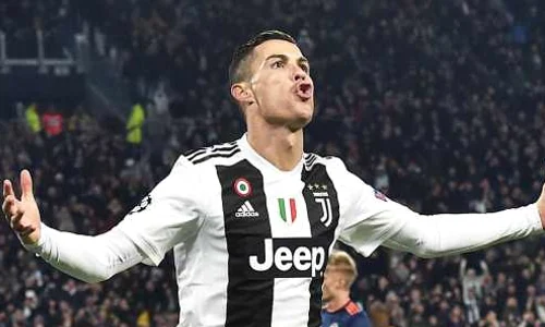 Cristiano Ronaldo in timpul meciului Juventus-Valencia FOTO EPA-EFE