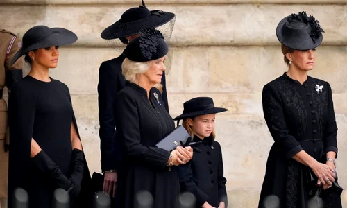 Meghan, Camilla și Kate la înmormântarea Reginei, 2022, GettyImages 1425178231 jpg