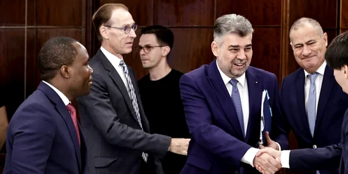Marcel Ciolacu, întâlnirea cu delegația FMI FOTO: GOV