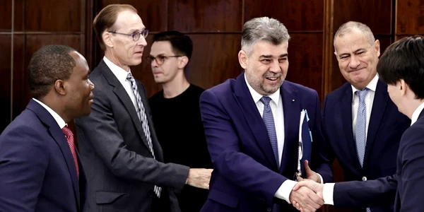 Marcel Ciolacu, întâlnirea cu delegația FMI FOTO: GOV