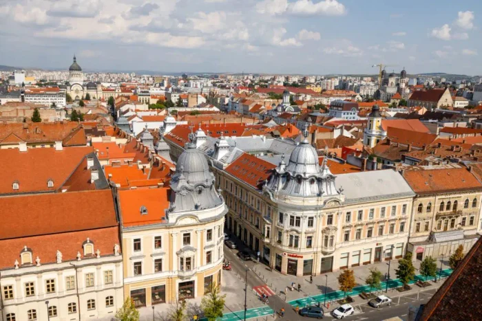 Palatele Statusului romano-catolic, clădiri gemene. Foto: visitcluj.ro