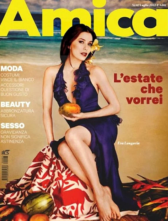 
    Eva Longoria, pe coperta revistei "Amica"  