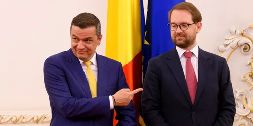 Sorin Grindeanu și Dominic Fritz FOTO Mediafax 