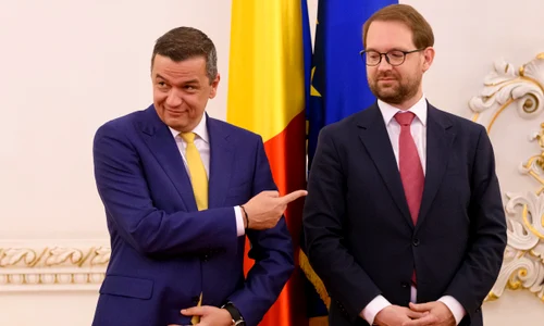 Sorin Grindeanu și Dominic Fritz FOTO Mediafax