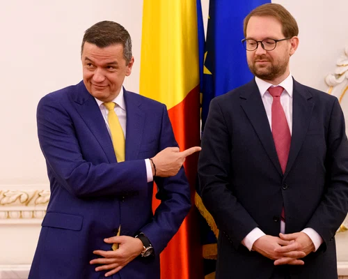 Sorin Grindeanu și Dominic Fritz FOTO Mediafax