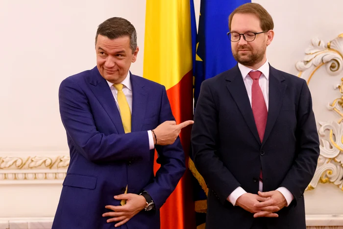 Sorin Grindeanu și Dominic Fritz FOTO Mediafax