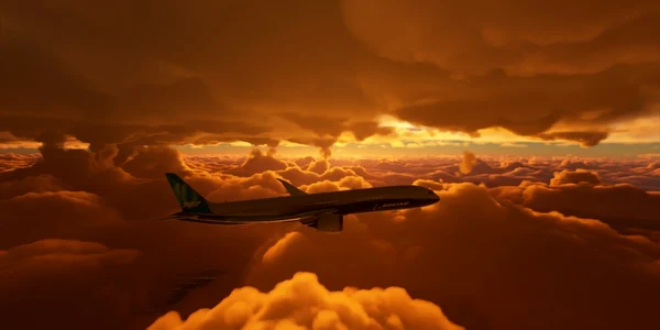 Uraganul Laura in Microsoft Flight Simulator foto via Twitter