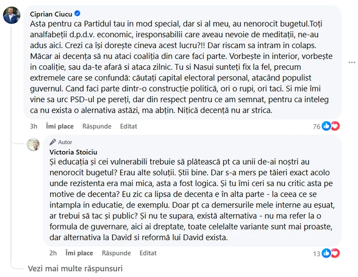 Contrele dintre cei doi politicieni au avut loc în văzul tuturor / Sursa foto: Captura FB