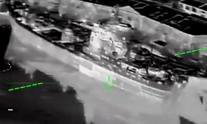 Ucrainenii au lovit nave de război din Crimeea FOTO X jfif