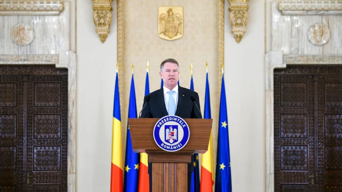 Klaus Iohannis declaraţie de presă la Palatul Cotroceni FOTO presidency