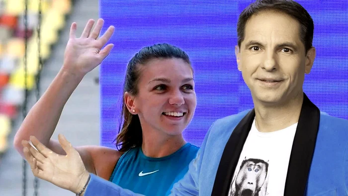 Simona Halep și Dan Negru. 