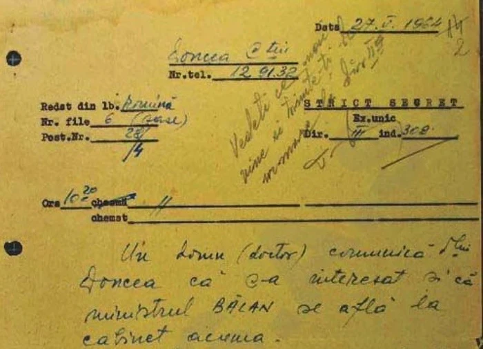 Interceptări anii '60 FOTO CNSAS