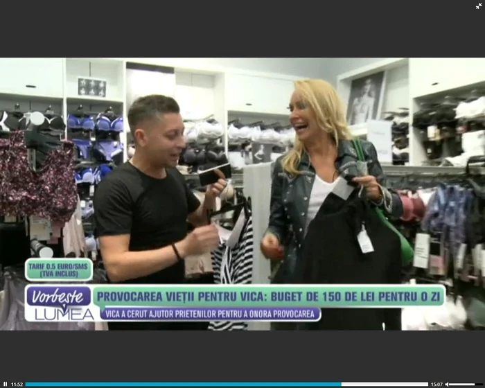 Vica și prietenii au mers în mai multe magazine