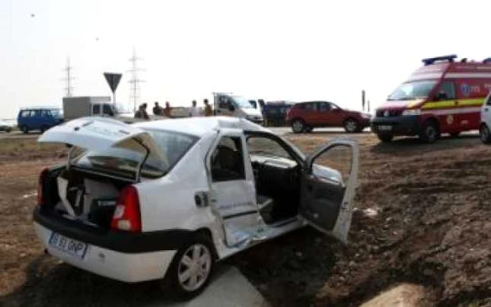 Braşov: Accident pe ocolitoarea nouă (GALERIE FOTO)