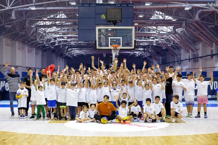 Juniorii de la CSO Voluntari, alături de jucătorii profesioniști de 3x3