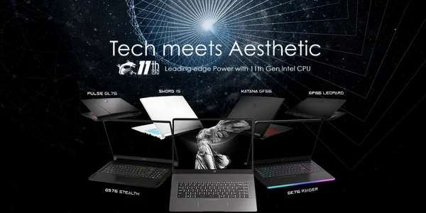 gamă de laptopuri MSI 2021