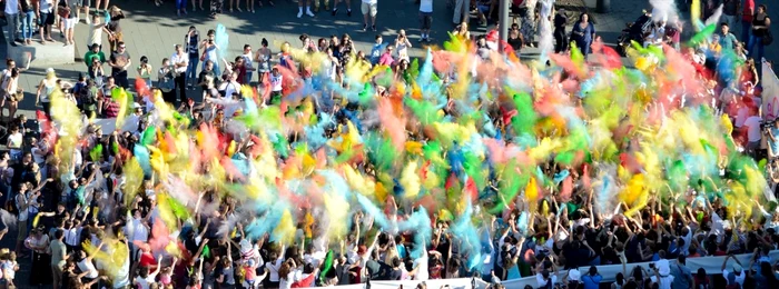 Centrul Clujului a prins culoare FOTO: Adi Hădean, Colors of Cluj
