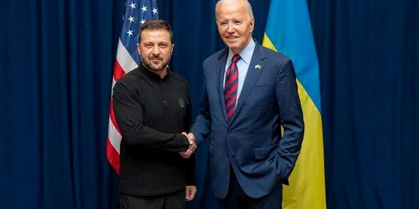 Președintele ucrainean Volodimir Zelenski primit de omologul american Joe Biden/ FOTO:X
