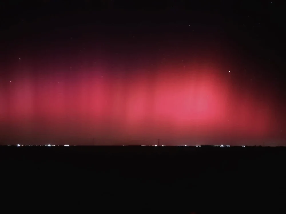 Aurora la Timișoara FOTO: Alex Babiuc / Facebook