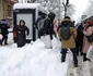 Ninsoarea a perturbat viața bucureștenilor și traficul. FOTO: Inquam Photos/ Octav Ganea