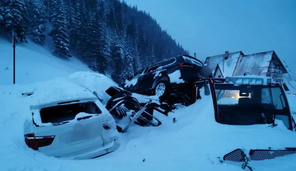 Avalanșă FOTO ISU Argeș