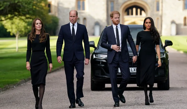 Prințul William, Kate Middleton, Prințul Harry și Meghan Markle, Getty (2) jpg