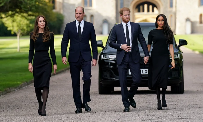 Prințul William, Kate Middleton, Prințul Harry și Meghan Markle, Getty (2) jpg