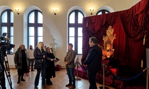 Tronul ultimilor Domnitori ai Moldovei (© Facebook / Palatul Culturii din Iași - Complexul Muzeal Național „Moldova")