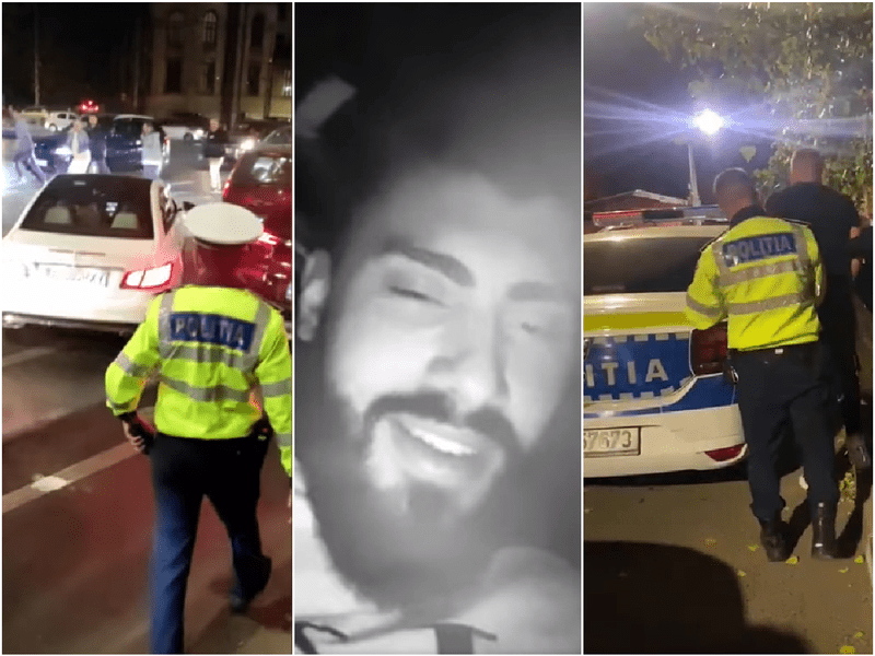 Șmecherul care a fugit de poliție lovind două mașini a ajuns după gratii: „Gabor haladit, bricegele te așteaptă”