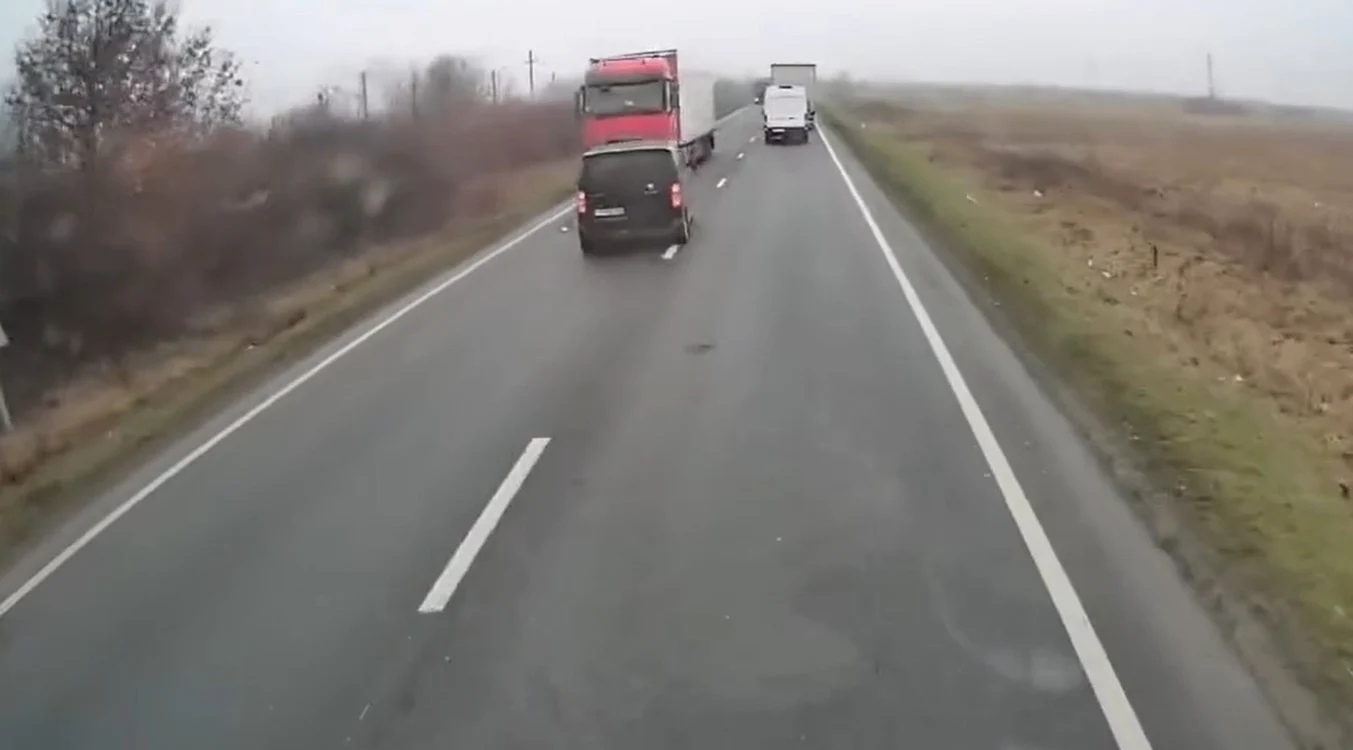 Accident județul Timiș FOTO: captura video