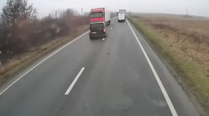 Accident județul Timiș FOTO: captura video