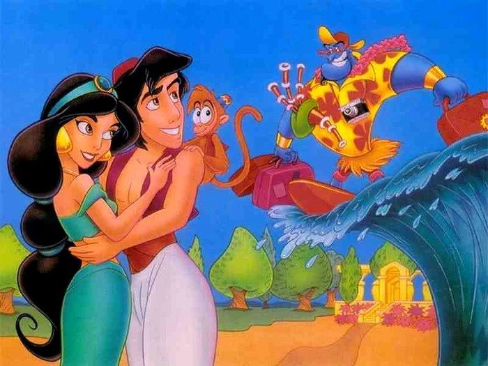 
    Prinţesa Jasmine din serialul "Aladdin" are talia mai mică decât zona ochilorFoto: Disney  