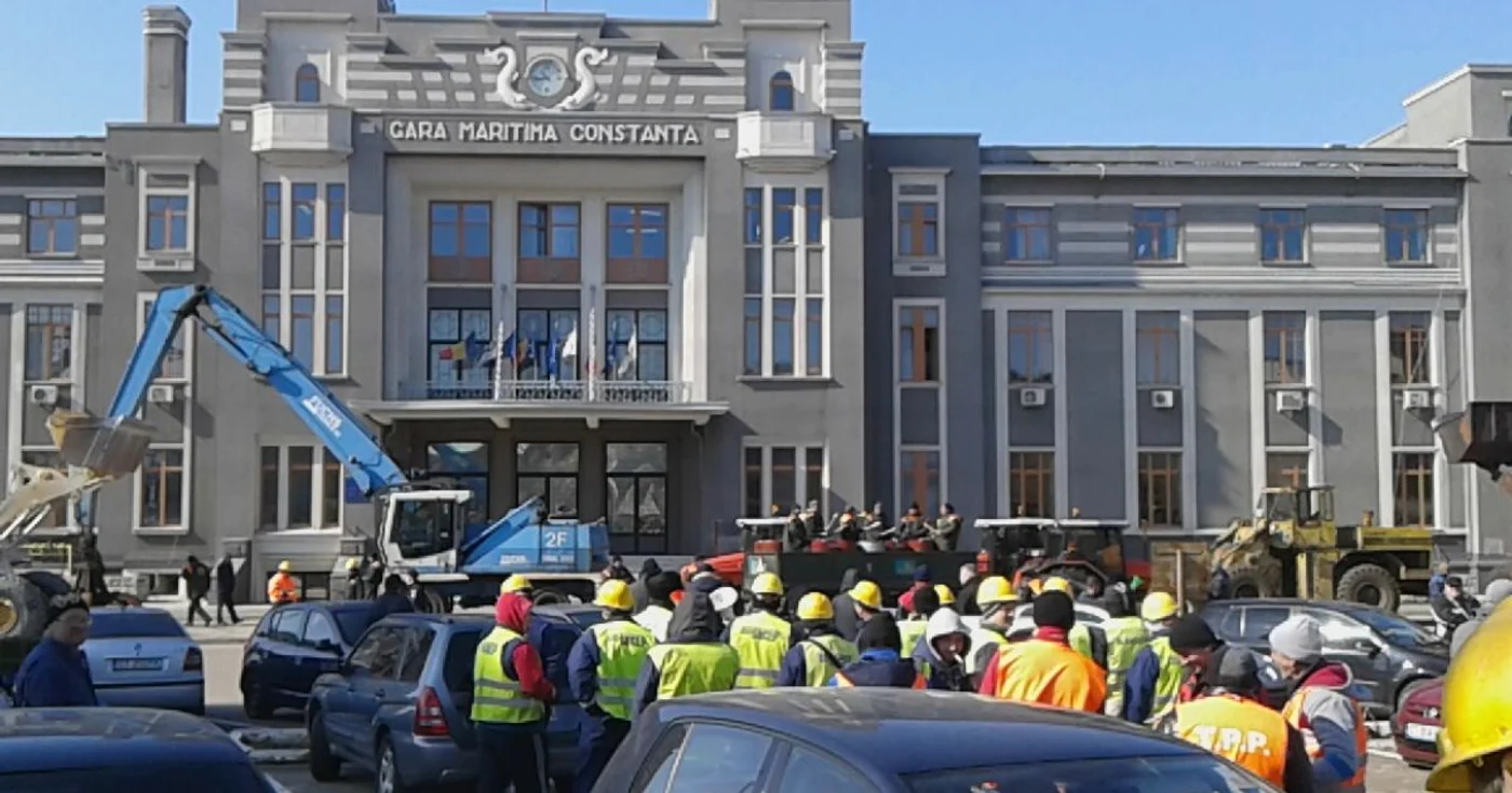 În fiecare an sunt proteste în Portul Constanţa FOTO S.I.