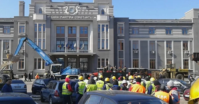 În fiecare an sunt proteste în Portul Constanţa FOTO S.I.