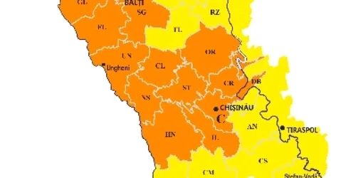 Cod portocali pentru centrul țării