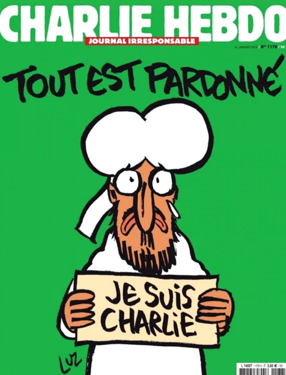 Acesta este primul număr apărut imediat după tragedia din 7 ianuarie 2015