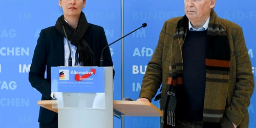 Alice Weidel si Alexander Gauland doi dintre liderii AfD FOTO EPA-EFE