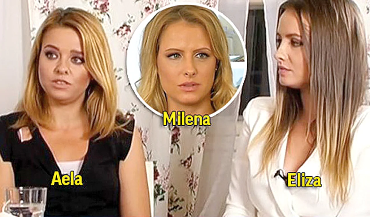 
    De la stânga la dreapta: Alina - iubita artistului, Florentina Opriș - prezentatoarea tv și una dintre cele mai bune prietene ale lui Gabriel Cotabiță și Eliza Cotabiță - fata artistuluiFoto: Facebook  