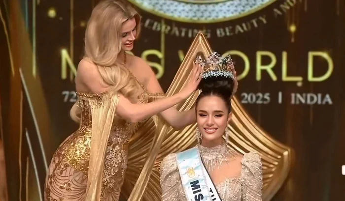 Opal Suchata Chuangsri câștigătoarea Miss World 2025 Foto: Captură video X