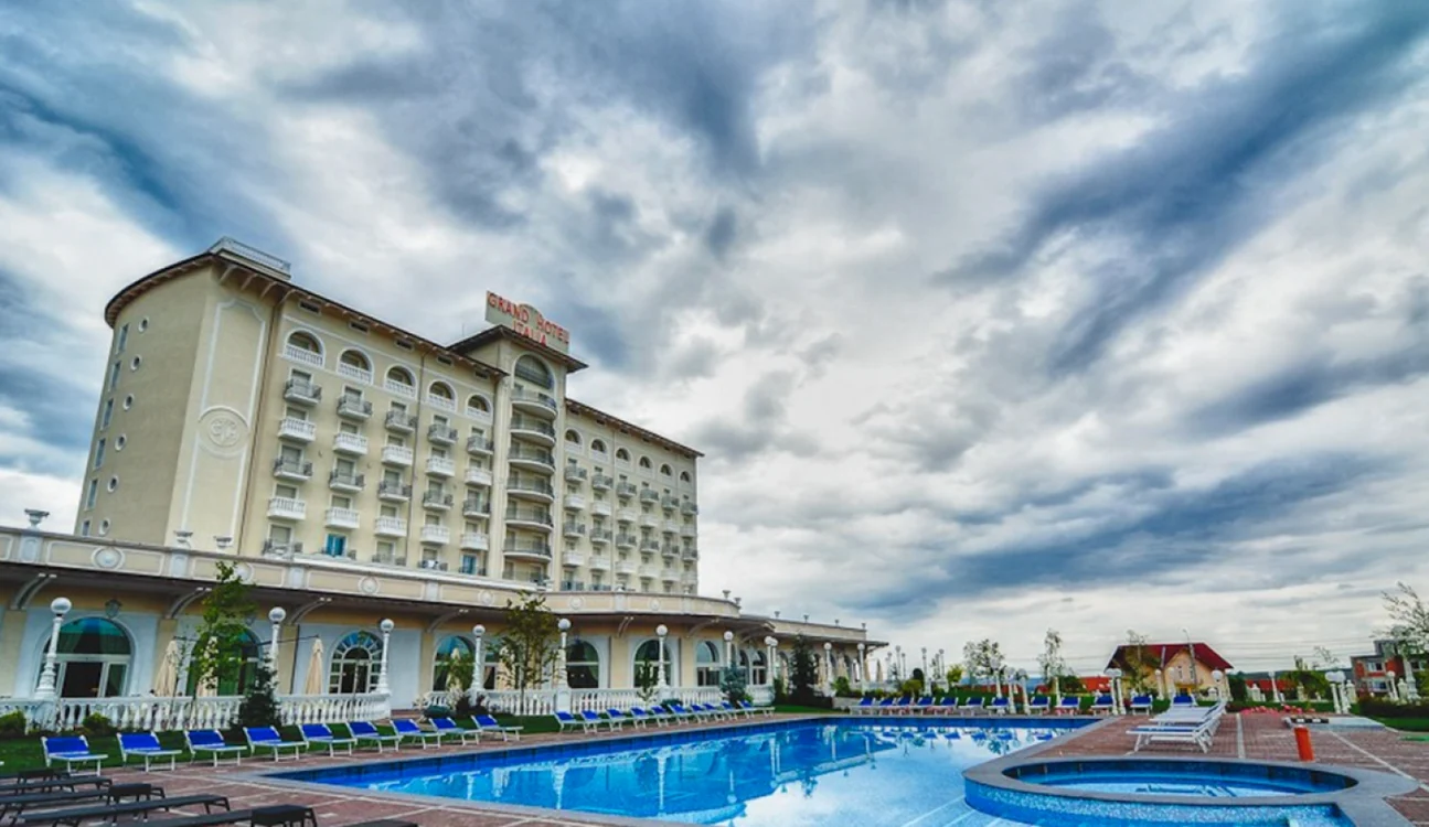 Tânărul s-a cazat cu o seară înainte la hotelul de 5 stele. FOTO: Grand Hotel Italia