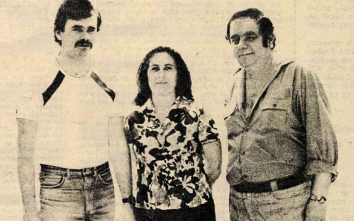 Ștefan Tripșa în 1983, cu familia. Foto: Revista Femeia.
